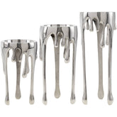 Keera Metallic - Silver Candleholder