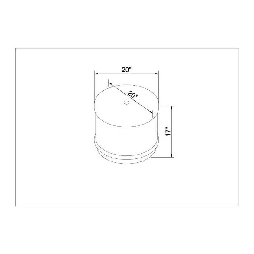 Rossi Gray/Brown Ottoman