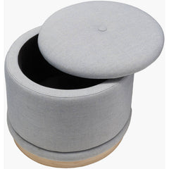 Rossi Gray/Brown Ottoman