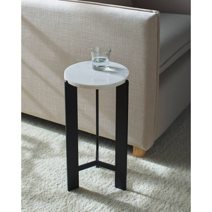 Corianna White End Table