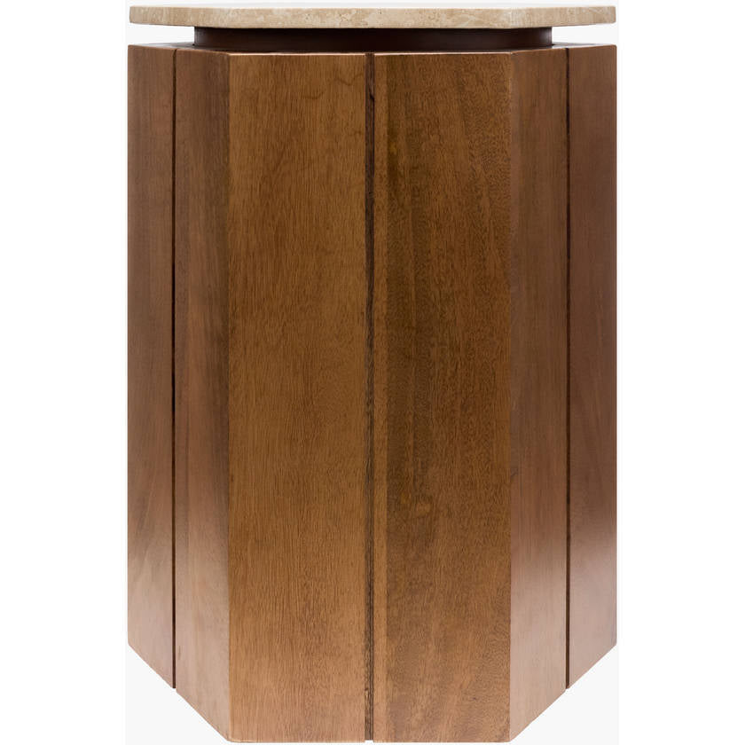 Marana Beige/Brown End Table