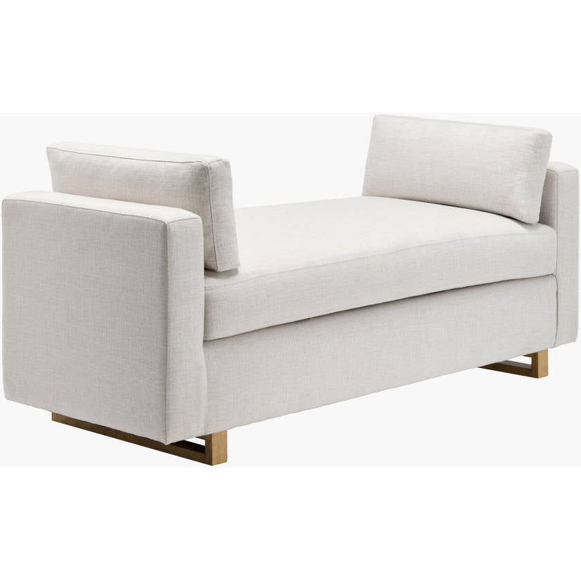 Marcella White/Brown Bench