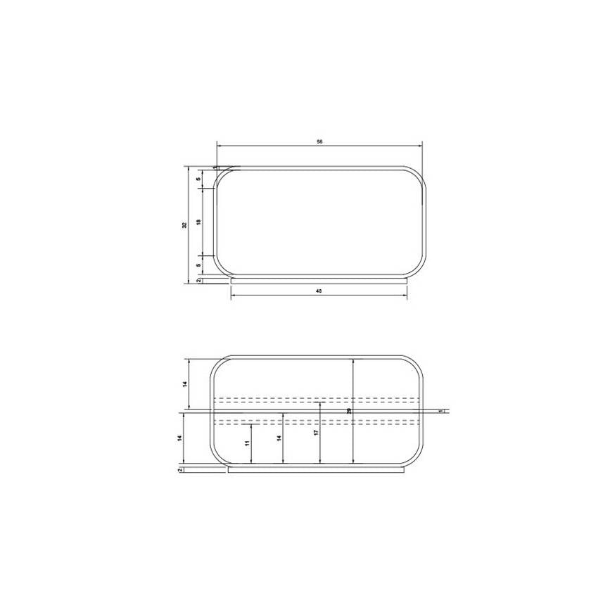 Maghen Dark Brown Console Table