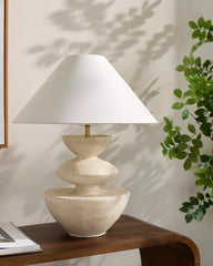Shaquala Traditional White Table Lamp