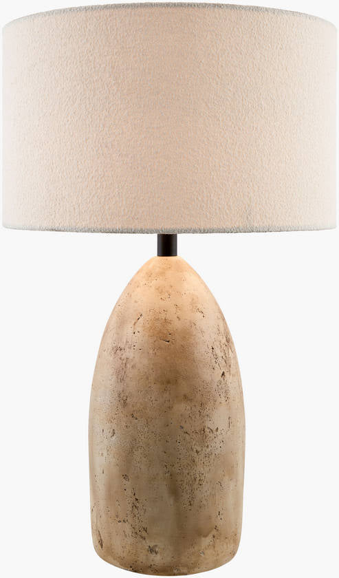 Howard Traditional Brown/White Table Lamp