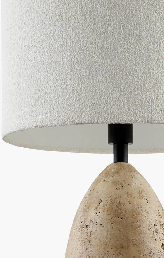 Howard Traditional Brown/White Table Lamp