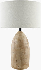 Howard Traditional Brown/White Table Lamp