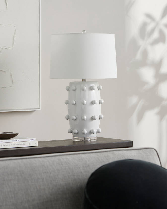 Geffrey Traditional White Table Lamp