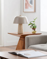 Lekeisha Modern Beige/Tan Table Lamp