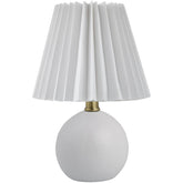 Travarus Modern White Table Lamp