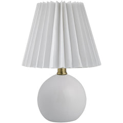 Travarus Modern White Table Lamp