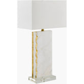 Tyrel Rustic White Table Lamp