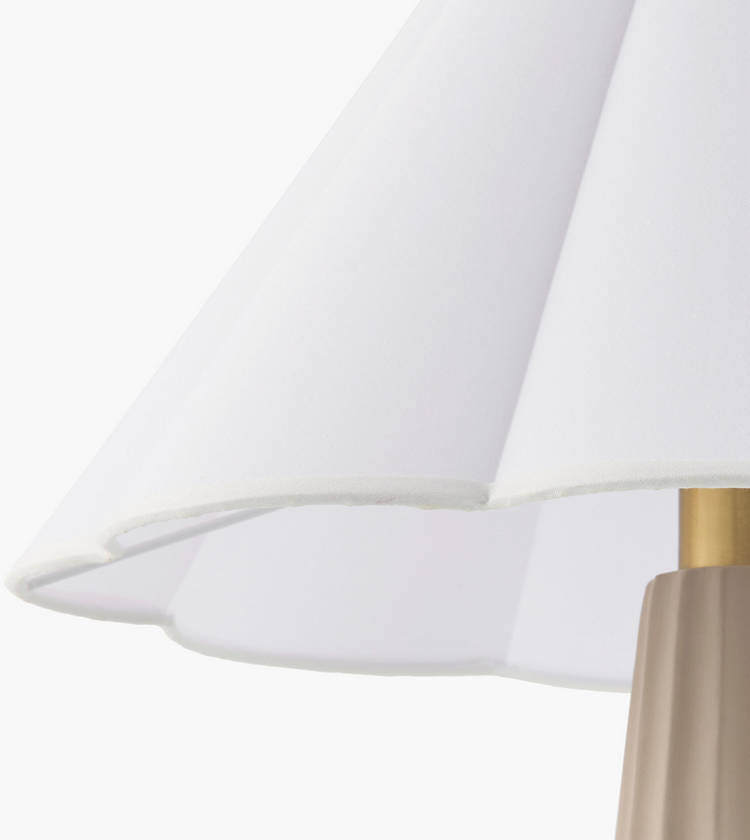 Kym Traditional Gray/White Table Lamp