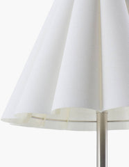 Rocio Modern Metallic - Nickel/White Table Lamp