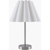 Rocio Modern Metallic - Nickel/White Table Lamp