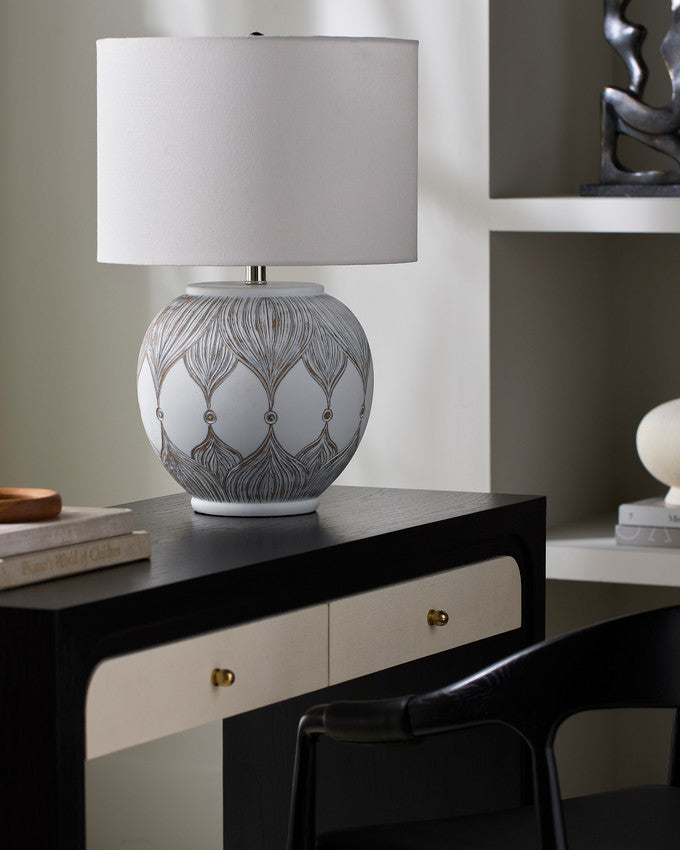 Neena Global White Table Lamp