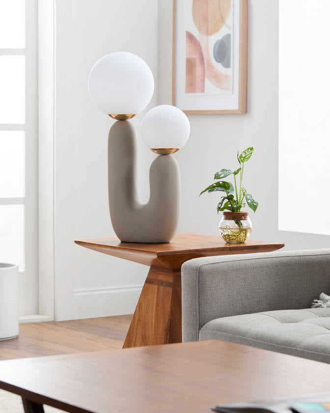 Laurissa Modern Gray Table Lamp