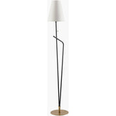 Kayliegh Modern Black/Gold Floor Lamp