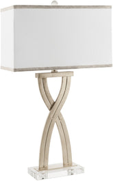 Naim Traditional Metallic - Silver Table Lamp