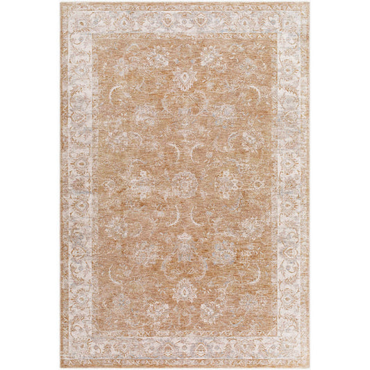 Pennie Traditional Cream/Light Brown Area Rug
