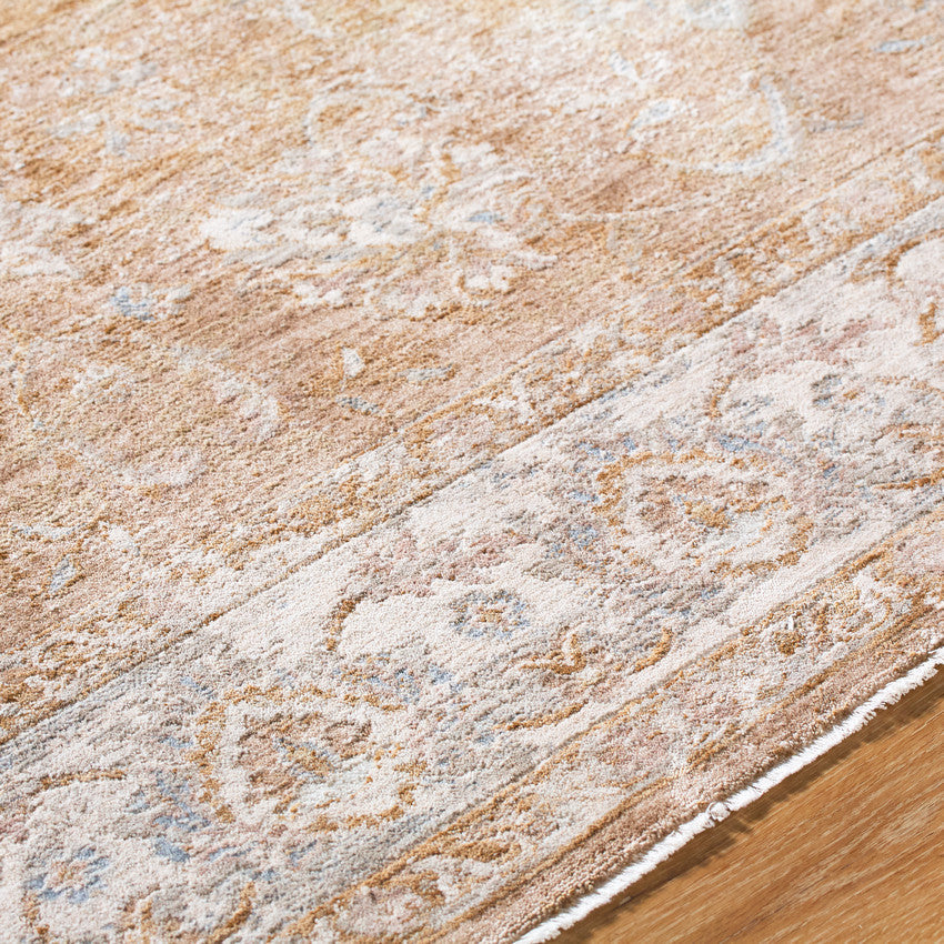 Pennie Traditional Cream/Light Brown Area Rug