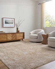 Pennie Traditional Light Brown Area Rug