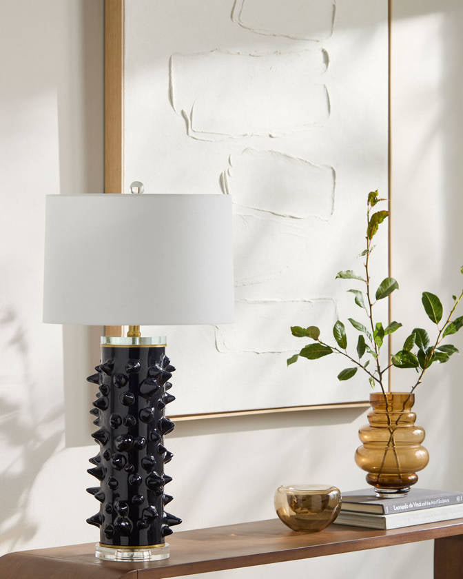 Jannetta Global Black Table Lamp