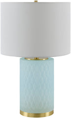 Ned Traditional Ice Blue Table Lamp