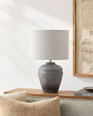 Jarriel Traditional Gray Table Lamp