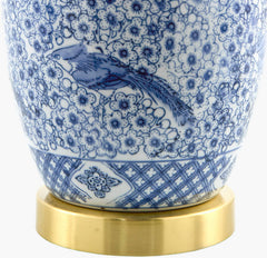 Malori Traditional Blue Table Lamp