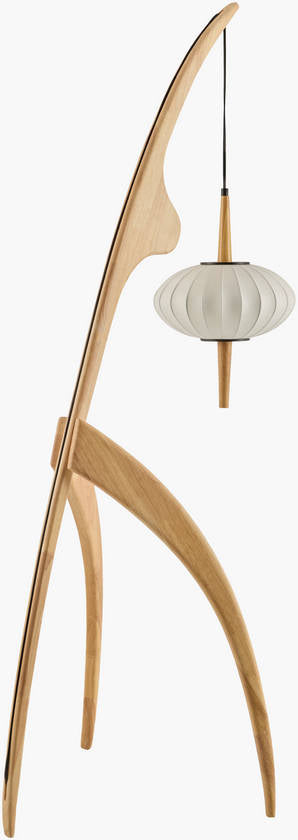 Claudius Traditional Cream/White Floor Lamp