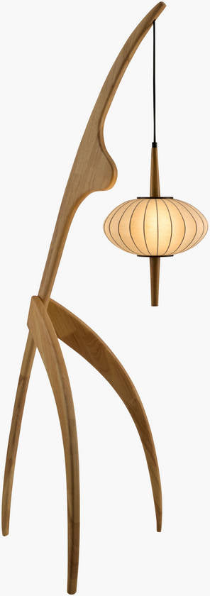 Claudius Traditional Cream/White Floor Lamp