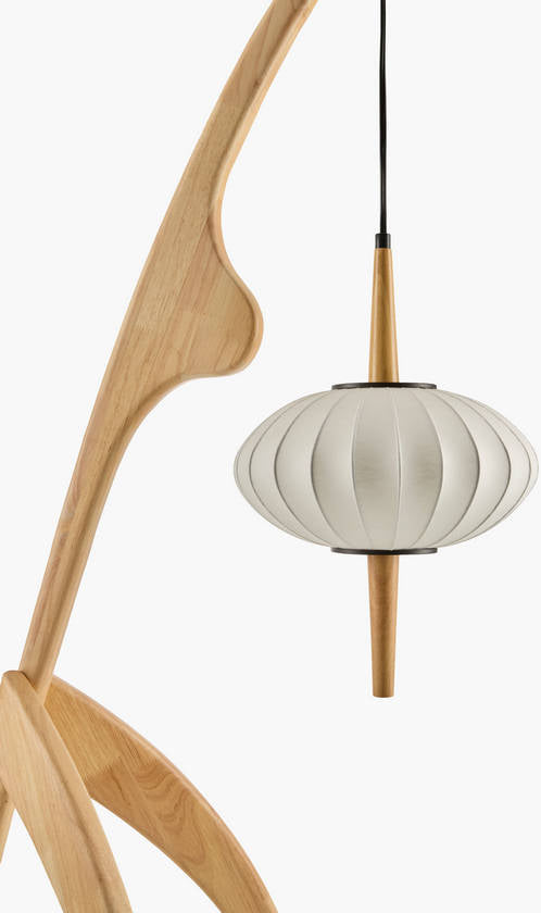 Claudius Traditional Cream/White Floor Lamp