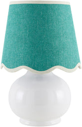 Kolleen Cottage White/Green Table Lamp