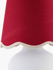 Kolleen Cottage Red/White Table Lamp