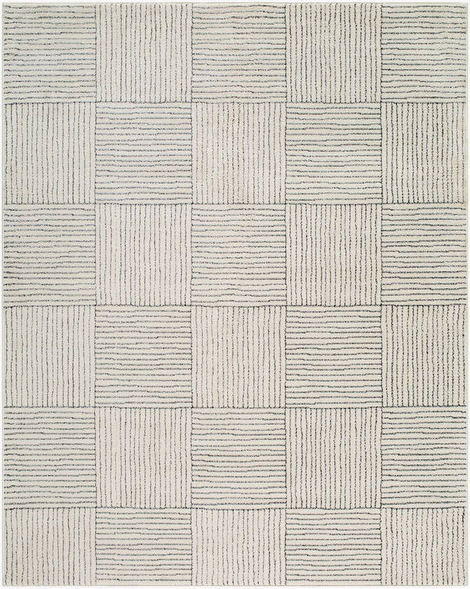 Architect Modern Ivory/Black Area Rug - Galey Alix Livabliss