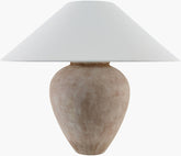 Camden Ford Traditional White/Brown Table Lamp - Galey Alix x Livabliss