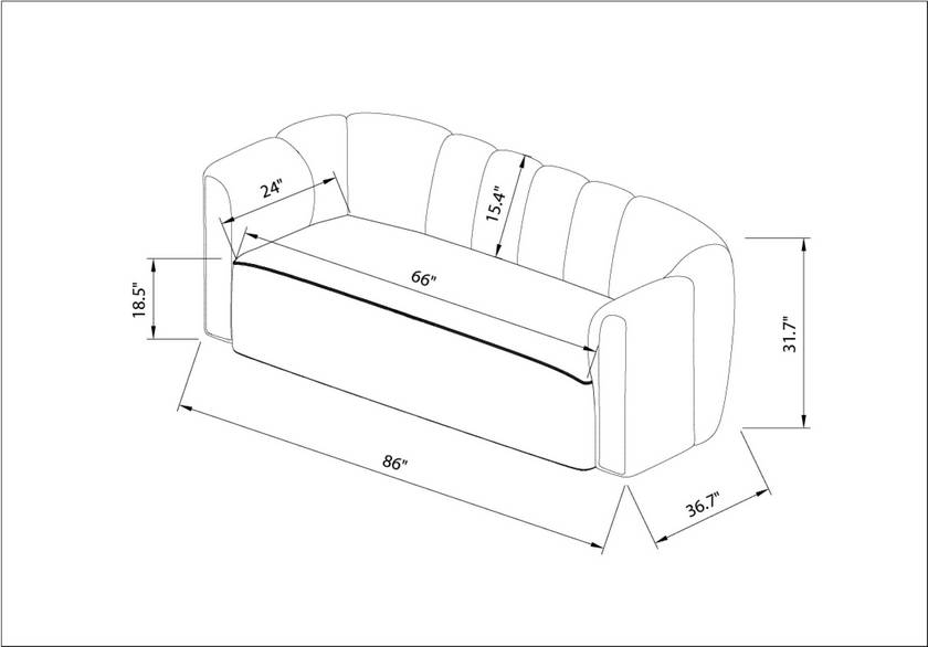 Dale Olive Sofa - Galey Alix x Livabliss