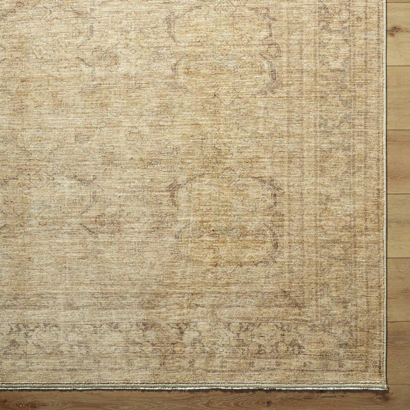 Fetscher Traditional Tan Area Rug - Galey Alix Livabliss