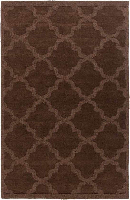 Ermont Modern Chocolate Brown Area Rug