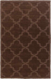 Ermont Modern Chocolate Brown Area Rug