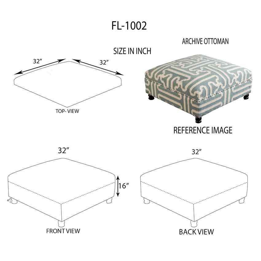 Kumberg Sage Ottoman