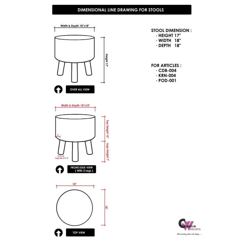 Vorchdorf Cream Ottoman