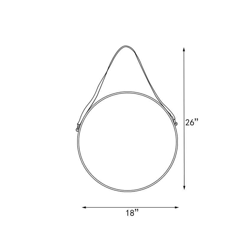 Pichler Modern Gold Wall Mirror