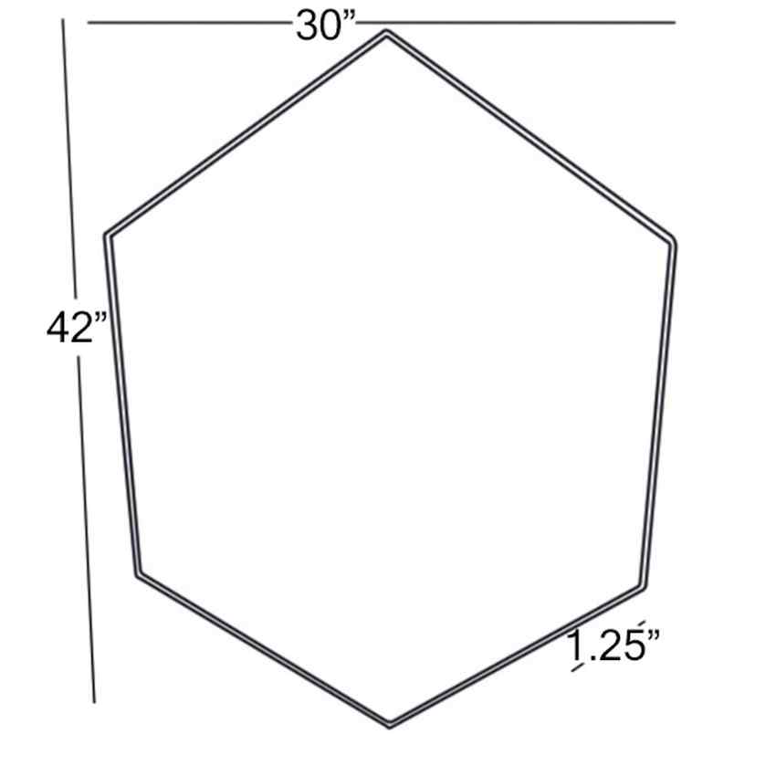 Heurne Modern Gold Wall Mirror