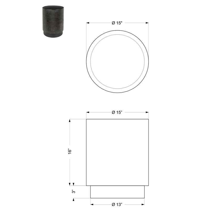 Korsnas Black End Table