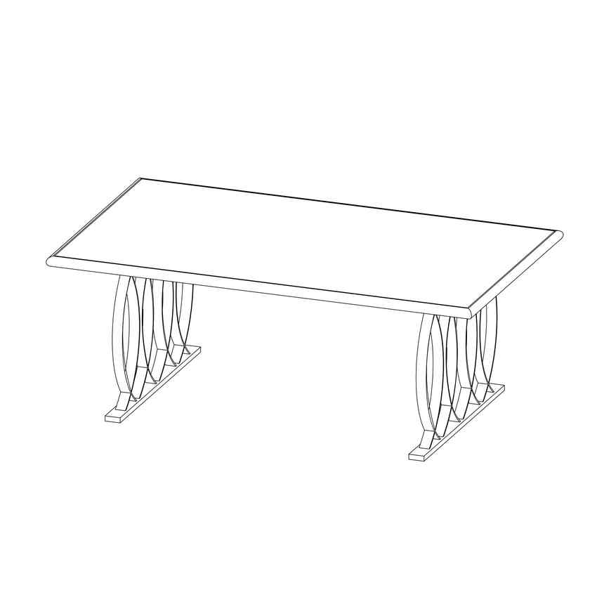 Jungholz Gold Coffee Table