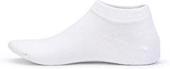 Qorux Women's Bamboo Ankle Socks – 2 Pairs Black & White Low Cut Socks, Soft Breathable No-Show Casual Socks for Sneakers & Everyday Wear