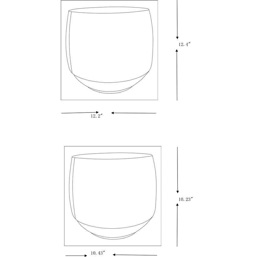 Slivnitsa Taupe Planter