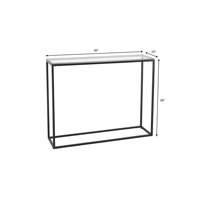 Miehikkala Clear Console Table
